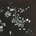 Antique Japanese Katagami Kimono Stencil Katazome Small Plant Leaves C780