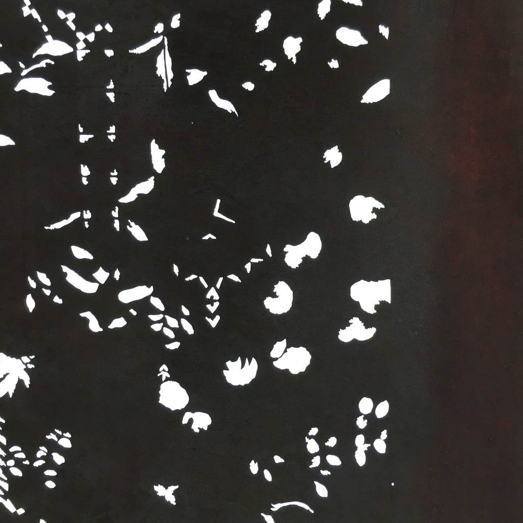 Antique Japanese Katagami Kimono Stencil Katazome Small Plant Leaves C784