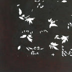 Antique Japanese Katagami Kimono Stencil Katazome Small Plant Leaves C784