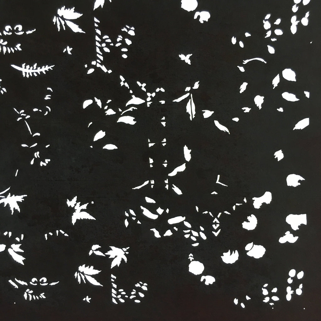 Antique Japanese Katagami Kimono Stencil Katazome Small Plant Leaves C784