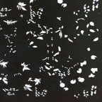 Antique Japanese Katagami Kimono Stencil Katazome Small Plant Leaves C784
