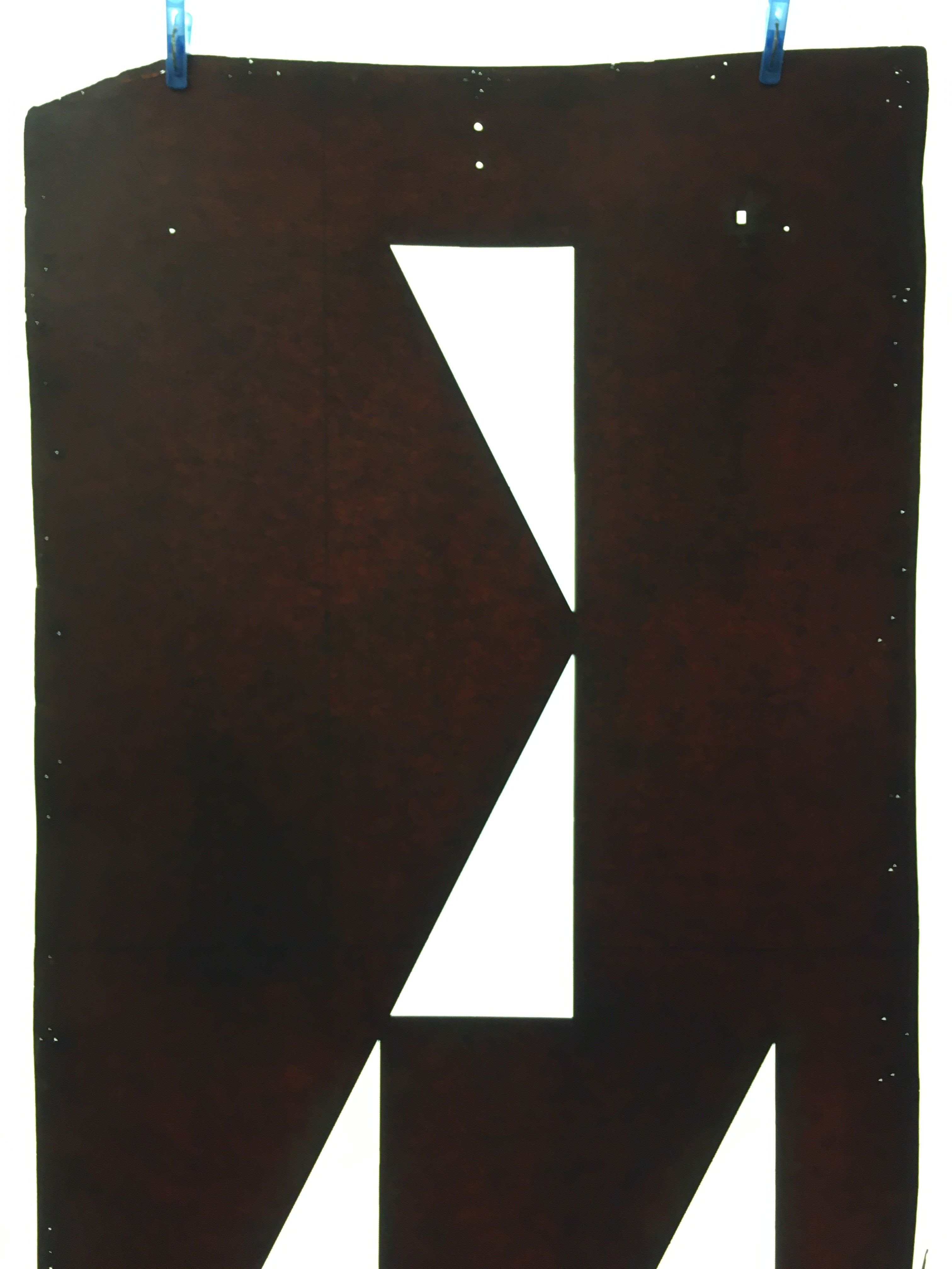 Antique Japanese Katagami Kimono Stencil Katazome Triangle Geometric C767
