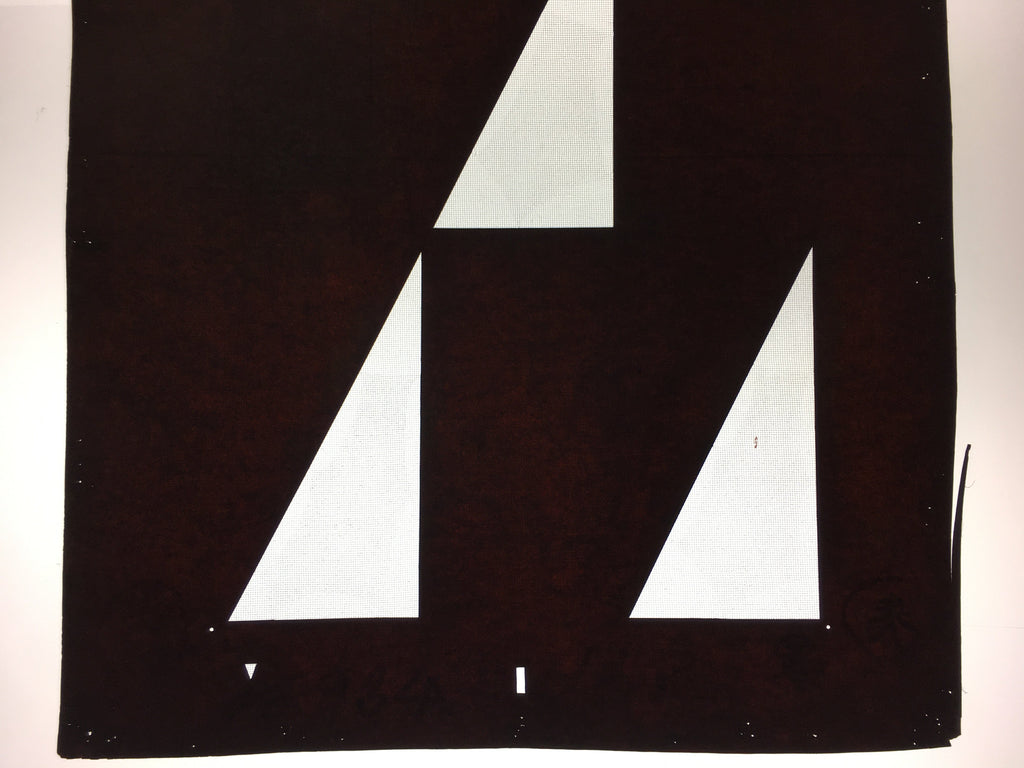 Antique Japanese Katagami Kimono Stencil Katazome Triangle Geometric C767