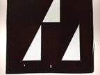 Antique Japanese Katagami Kimono Stencil Katazome Triangle Geometric C767