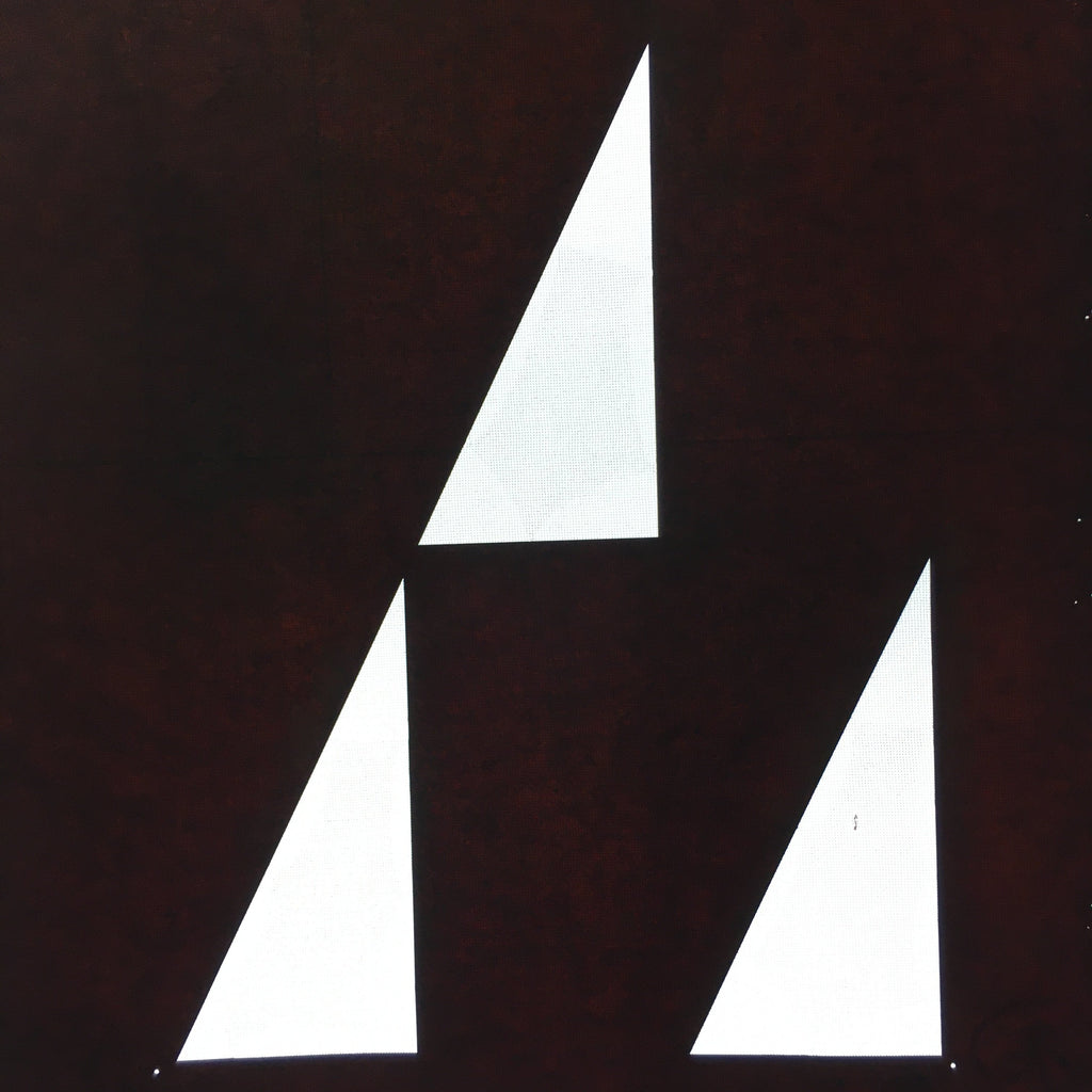 Antique Japanese Katagami Kimono Stencil Katazome Triangle Geometric C767