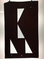 Antique Japanese Katagami Kimono Stencil Katazome Triangle Geometric C768