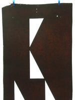 Antique Japanese Katagami Kimono Stencil Katazome Triangle Geometric C768