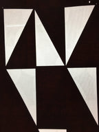 Antique Japanese Katagami Kimono Stencil Katazome Triangle Geometric C769