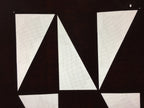 Antique Japanese Katagami Kimono Stencil Katazome Triangle Geometric C769