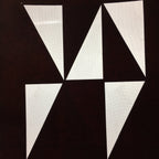 Antique Japanese Katagami Kimono Stencil Katazome Triangle Geometric C770