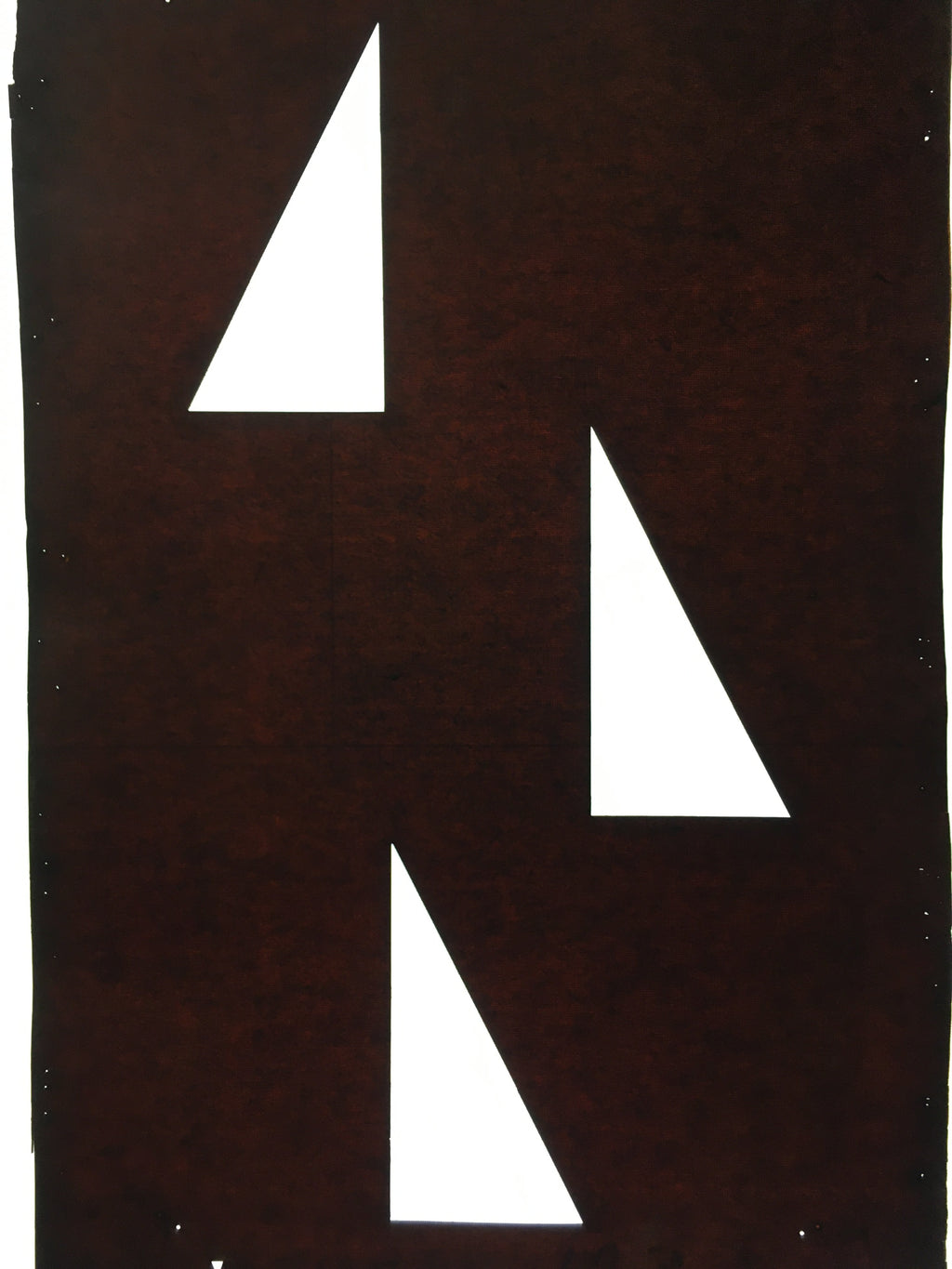 Antique Japanese Katagami Kimono Stencil Katazome Triangle Geometric C771