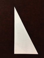 Antique Japanese Katagami Kimono Stencil Katazome Triangle Geometric C771