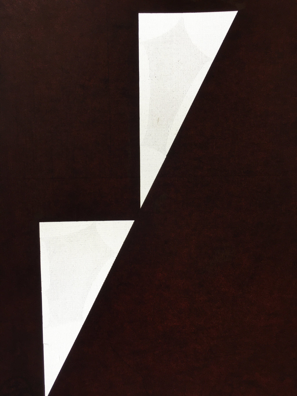 Antique Japanese Katagami Kimono Stencil Katazome Triangle Geometric C772