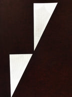 Antique Japanese Katagami Kimono Stencil Katazome Triangle Geometric C772