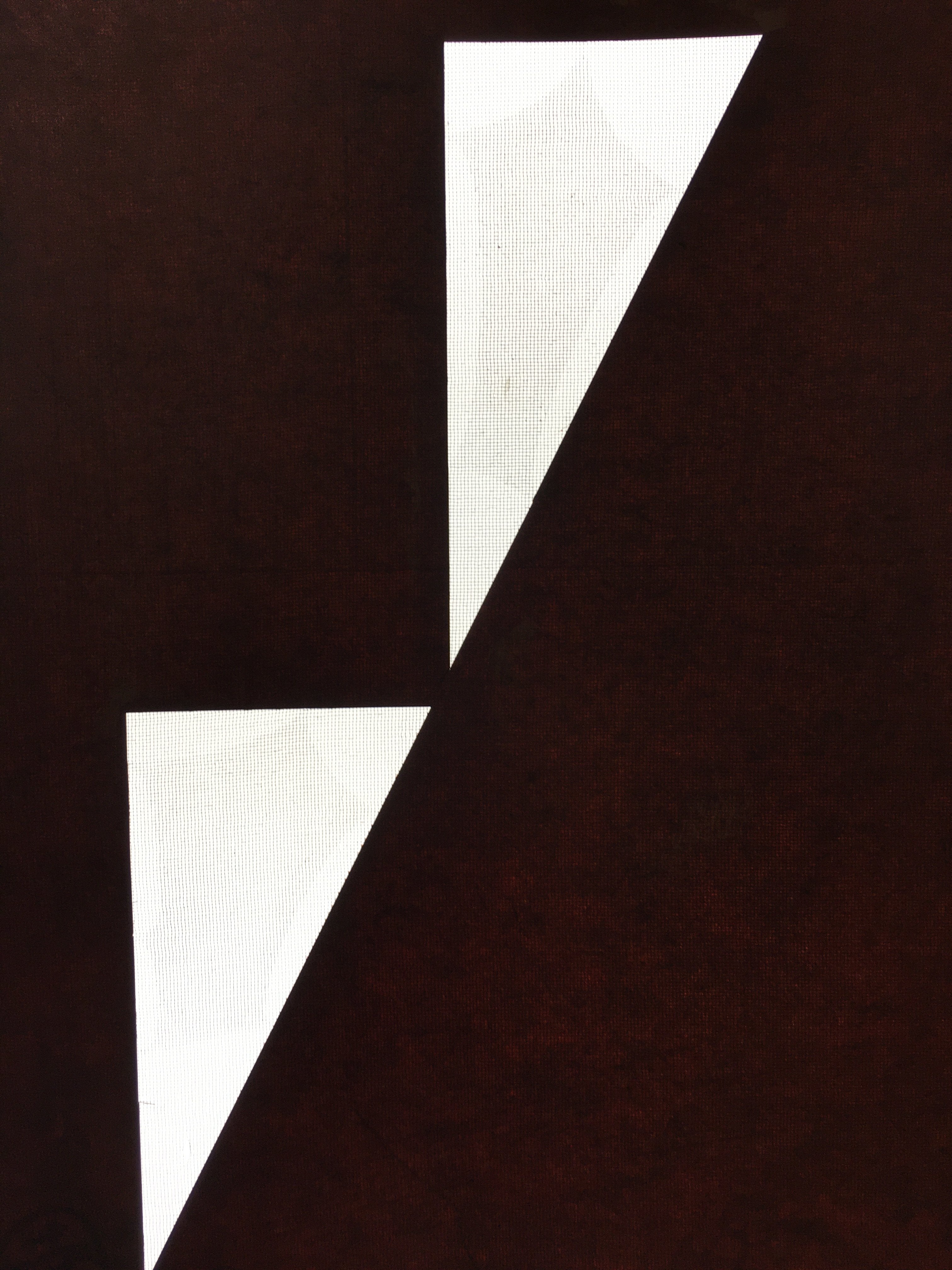 Antique Japanese Katagami Kimono Stencil Katazome Triangle Geometric C772
