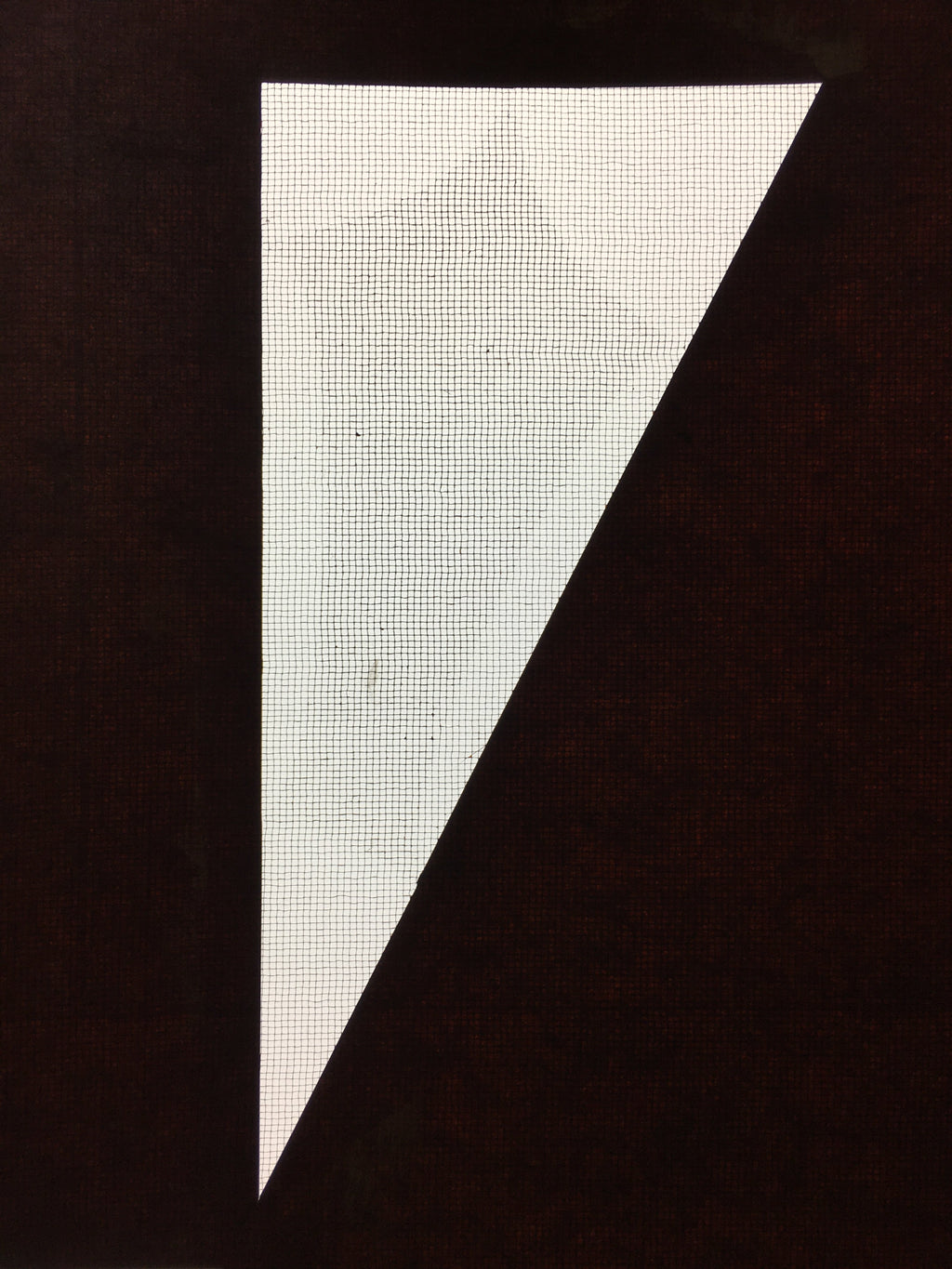 Antique Japanese Katagami Kimono Stencil Katazome Triangle Geometric C772