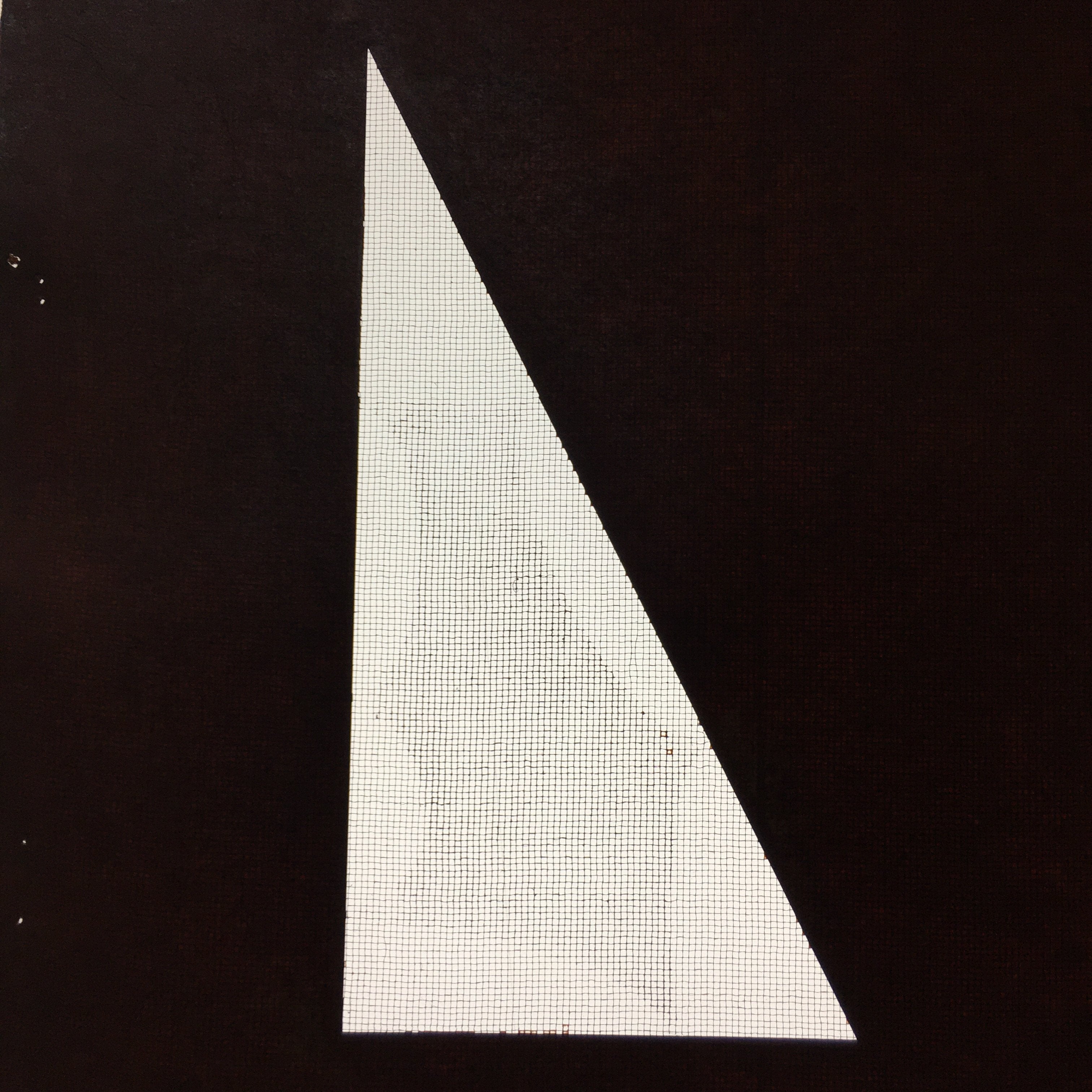 Antique Japanese Katagami Kimono Stencil Katazome Triangle Geometric C773