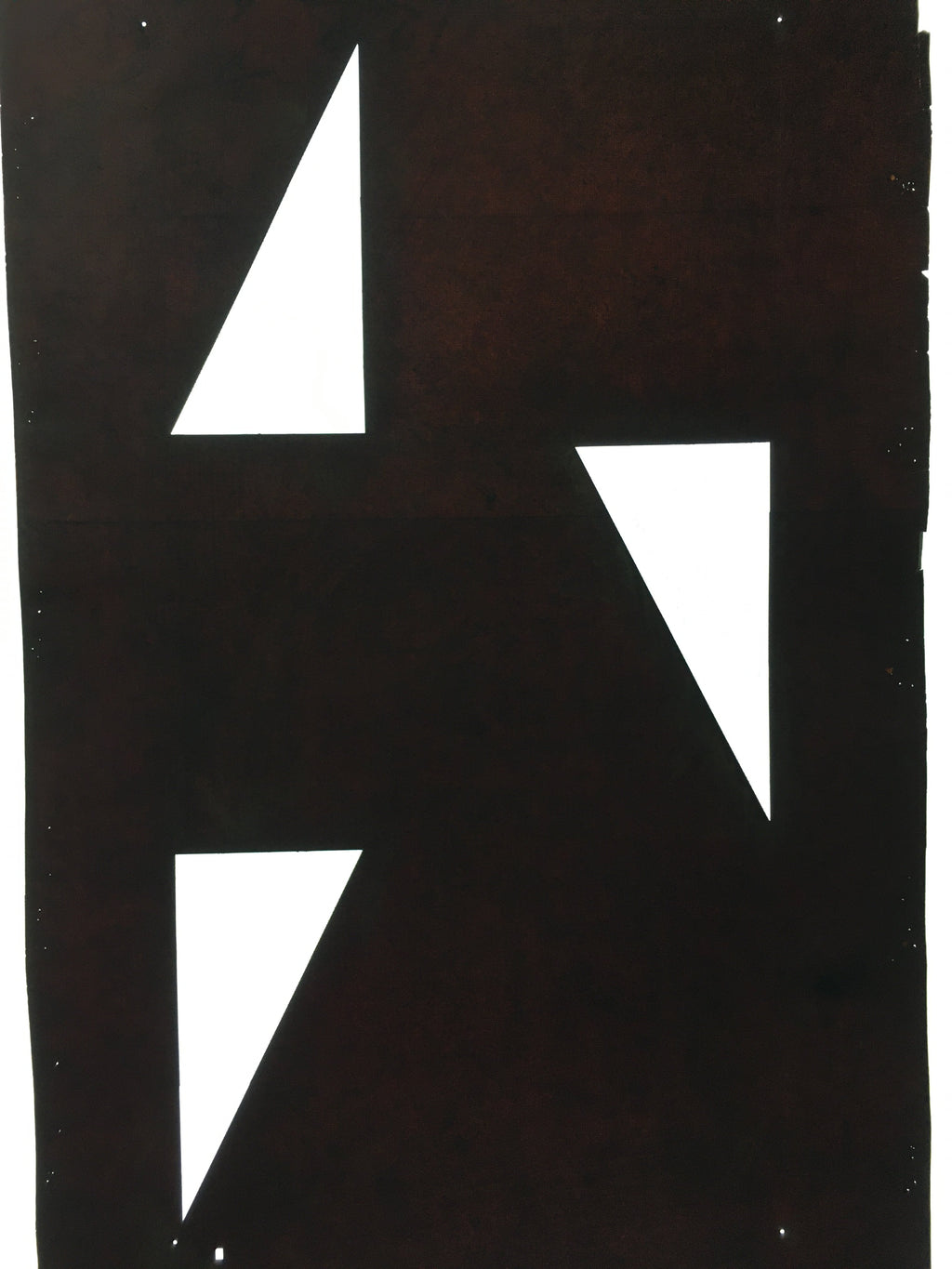 Antique Japanese Katagami Kimono Stencil Katazome Triangle Geometric C773