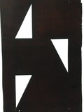 Antique Japanese Katagami Kimono Stencil Katazome Triangle Geometric C773
