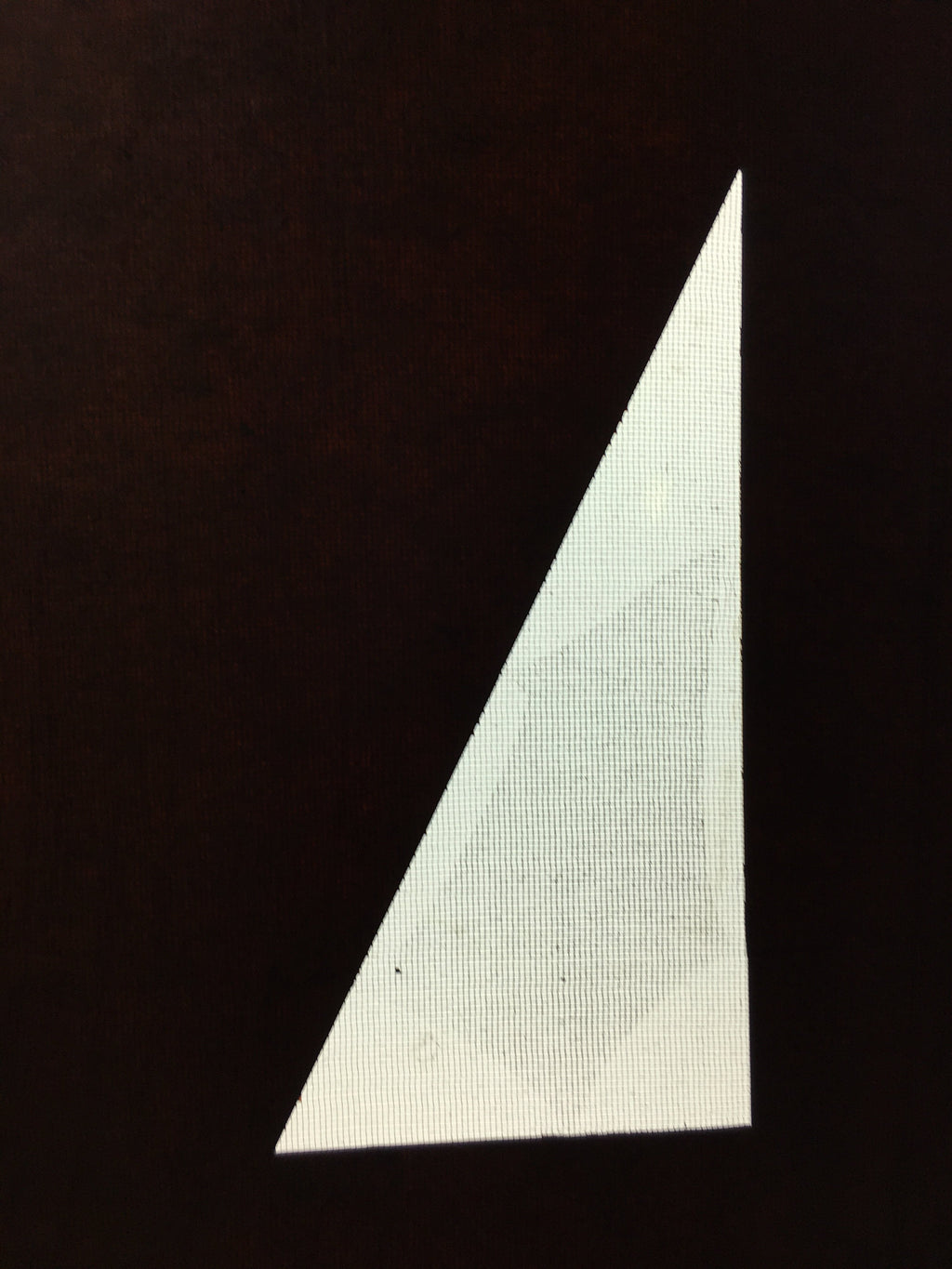 Antique Japanese Katagami Kimono Stencil Katazome Triangle Geometric C774
