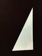 Antique Japanese Katagami Kimono Stencil Katazome Triangle Geometric C774