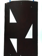 Antique Japanese Katagami Kimono Stencil Katazome Triangle Geometric C774