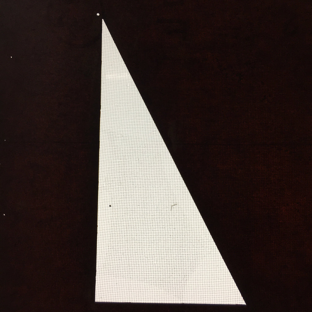 Antique Japanese Katagami Kimono Stencil Katazome Triangle Geometric C774