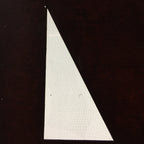 Antique Japanese Katagami Kimono Stencil Katazome Triangle Geometric C774