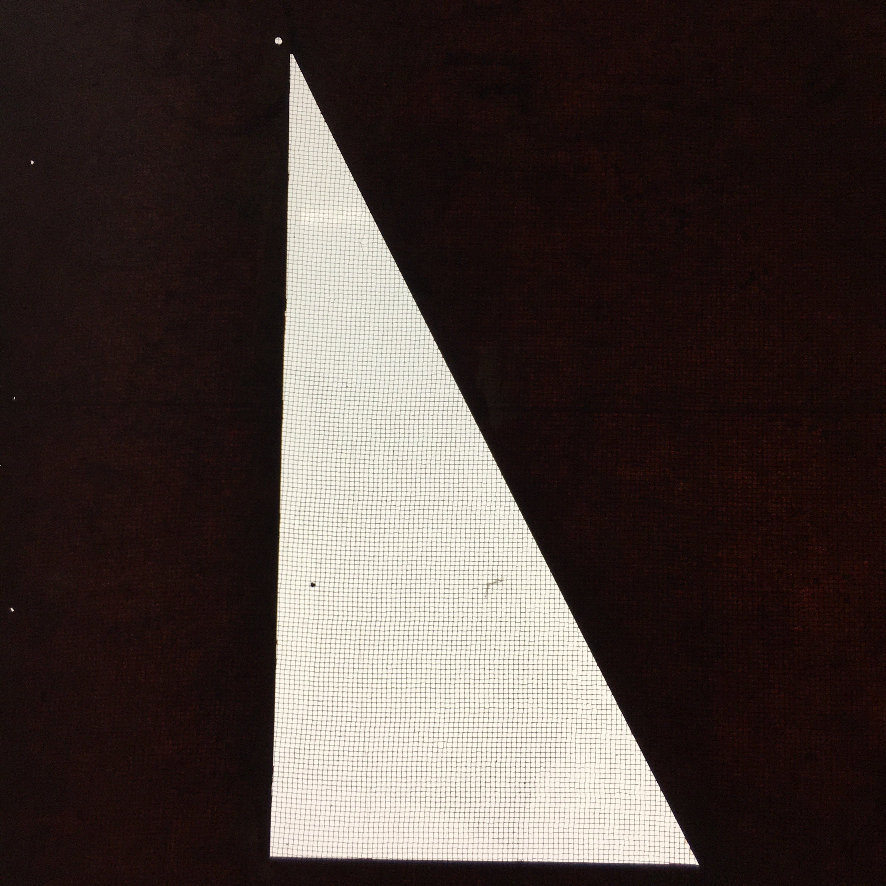 Antique Japanese Katagami Kimono Stencil Katazome Triangle Geometric C774