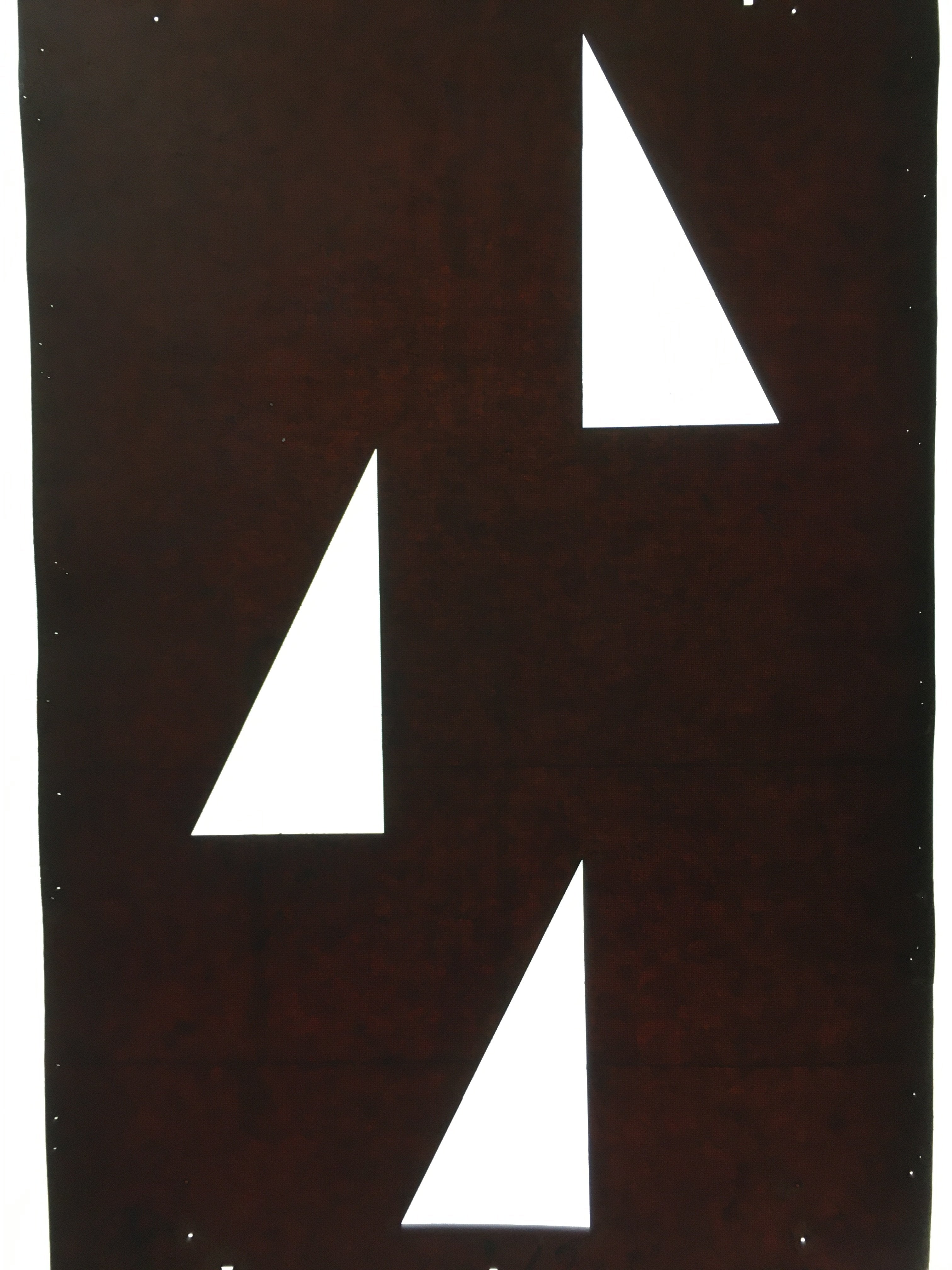 Antique Japanese Katagami Kimono Stencil Katazome Triangle Geometric C776
