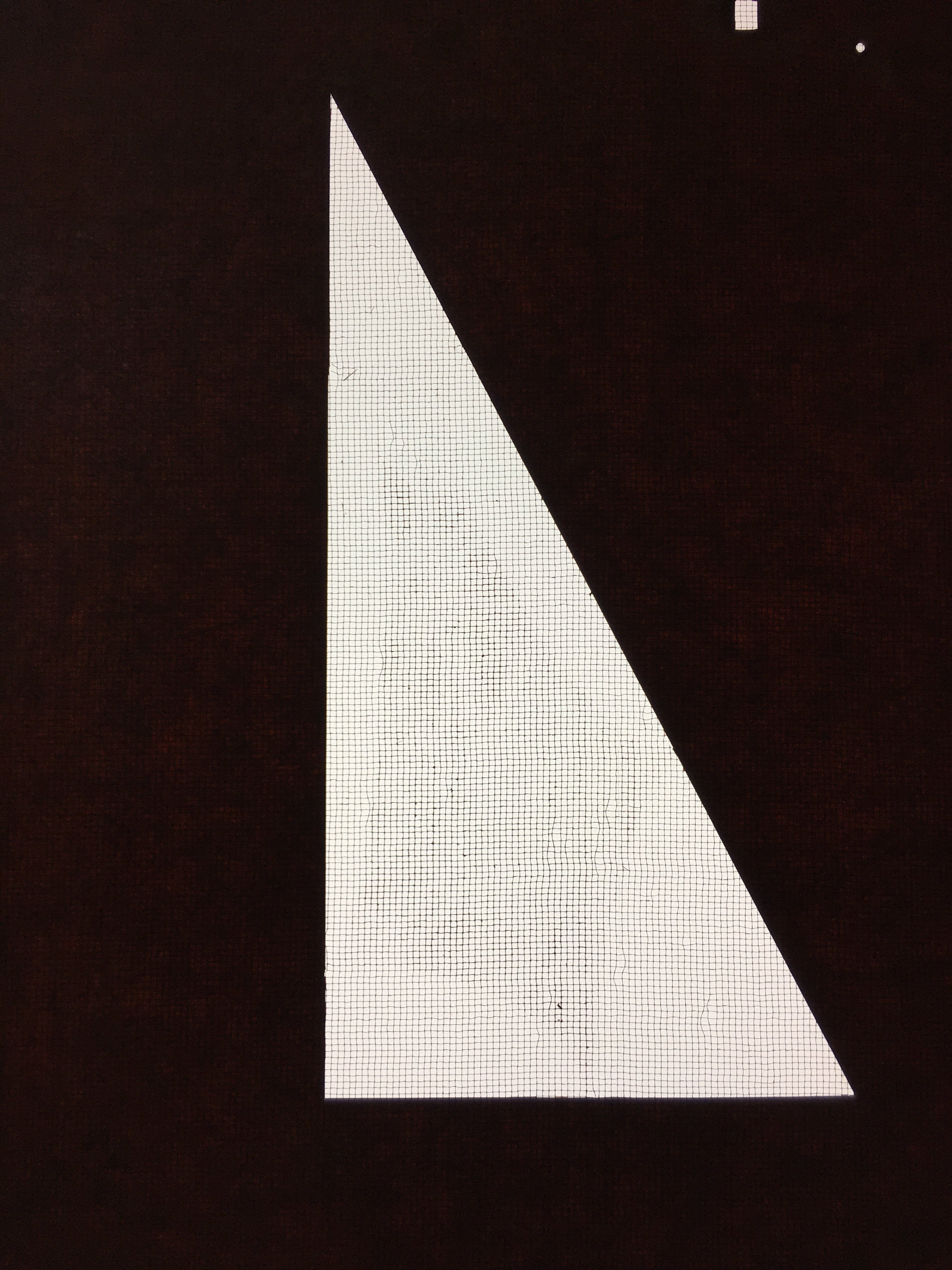 Antique Japanese Katagami Kimono Stencil Katazome Triangle Geometric C776