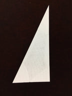 Antique Japanese Katagami Kimono Stencil Katazome Triangle Geometric C776