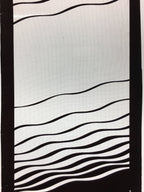 Antique Japanese Katagami Kimono Stencil Katazome Wavy Line Unequal C738