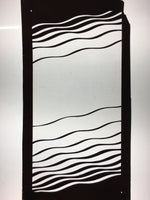 Antique Japanese Katagami Kimono Stencil Katazome Wavy Line Unequal C738