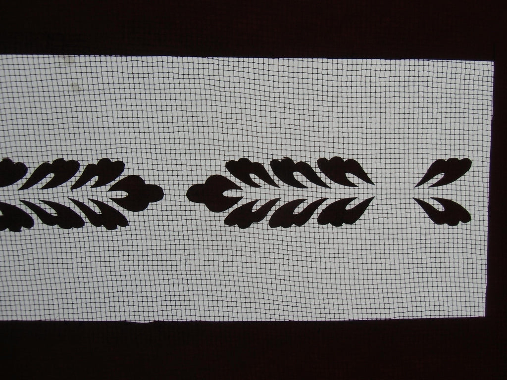 Antique Japanese Katagami Kimono Stencil Meiji Era C 1900 Letter Katazome C230