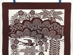 Antique Japanese Katagami Kimono Stencil Pine Wisteria Cherry Blossom 4Y495