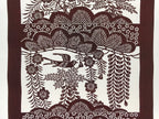 Antique Japanese Katagami Kimono Stencil Pine Wisteria Cherry Blossom 4Y495