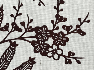 Antique Japanese Katagami Kimono Stencil Shochikubai Pine Plum Bamboo |  Online Shop | Authentic Japan Antiques