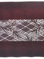 Antique Japanese Katagami Paper Kimono Stencil Bamboo Leaf Basket Weave A637