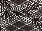 Antique Japanese Katagami Paper Kimono Stencil Bamboo Leaf Basket Weave A637