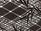 Antique Japanese Katagami Paper Kimono Stencil Bamboo Leaf Basket Weave A637