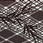Antique Japanese Katagami Paper Kimono Stencil Bamboo Leaf Basket Weave A637