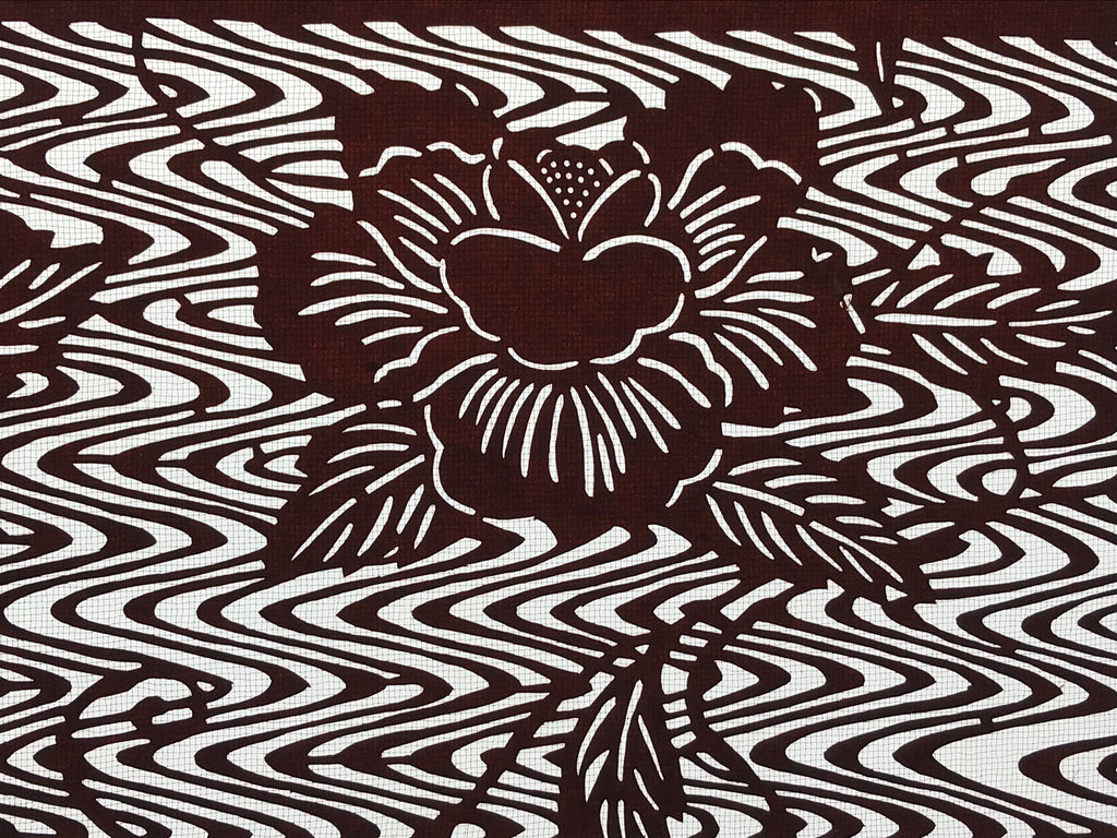Antique Japanese Katagami Paper Kimono Stencil Butterflies Peony Flower A617