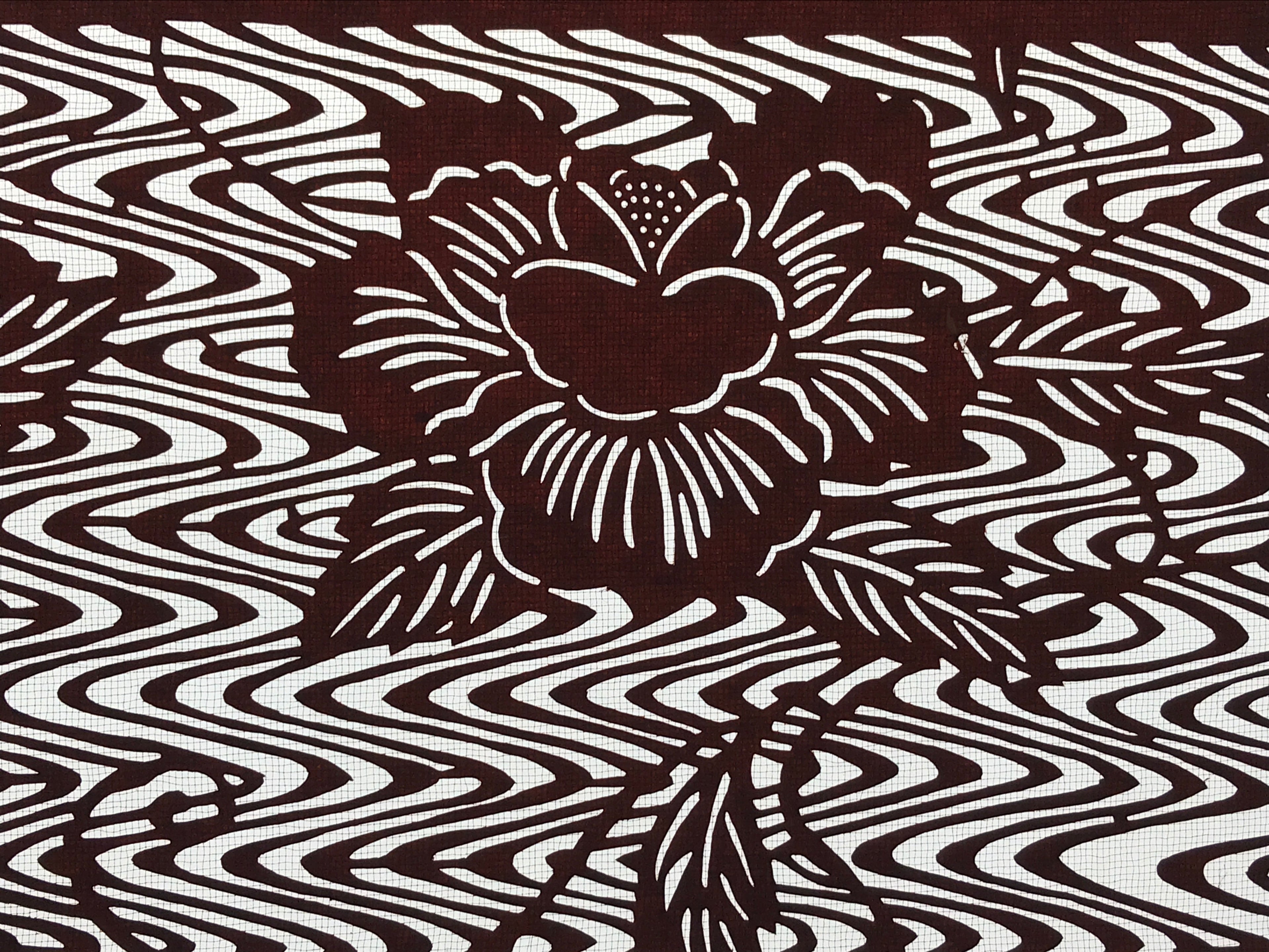 Antique Japanese Katagami Paper Kimono Stencil Butterflies Peony Flower A617