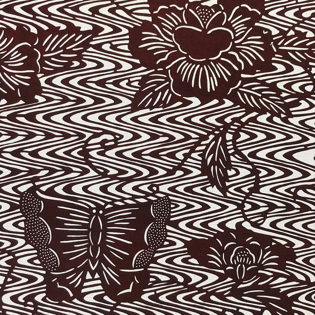 Antique Japanese Katagami Paper Kimono Stencil Butterflies Peony Flower A617