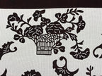Antique Japanese Katagami Paper Kimono Stencil Carnation Plum Blossom A625
