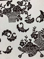 Antique Japanese Katagami Paper Kimono Stencil Carnation Plum Blossom A625