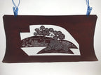 Antique Japanese Katagami Paper Kimono Stencil Cherry Blossom Village Iris A634