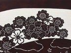 Antique Japanese Katagami Paper Kimono Stencil Cherry Blossom Village Iris A634