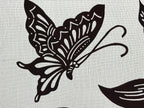 Antique Japanese Katagami Paper Kimono Stencil Flowers Birds Plants C889
